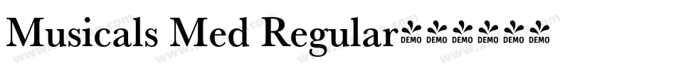Musicals Med Regular字体转换